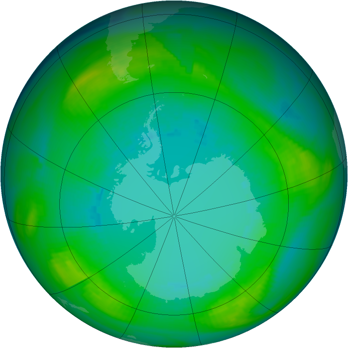 Ozone Map 1980-08-19